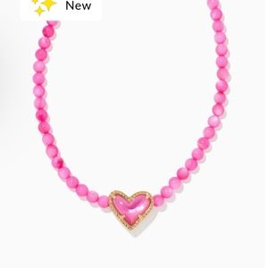 COPY - Kendra Scott Beaded Ari Gold Necklace In Pink Mix NWT
